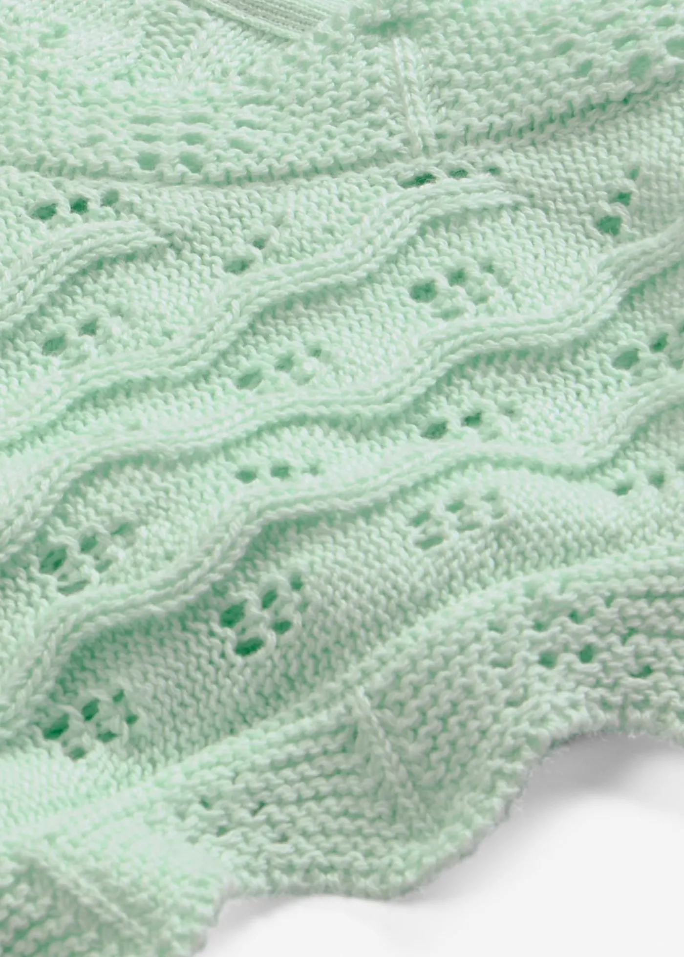 bonprix bonprix Top de punto de algodón puro Menta claro Discount