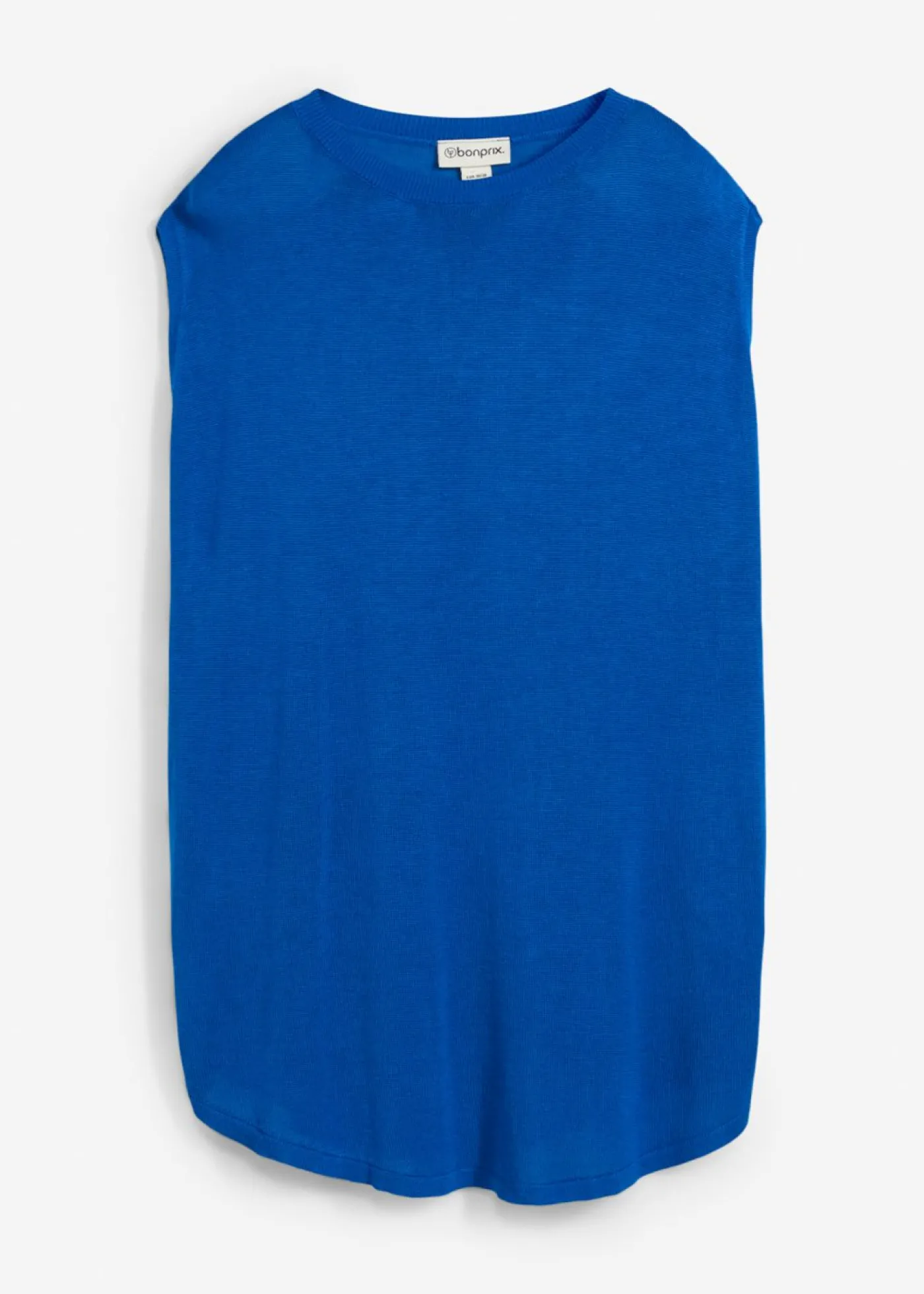 bonprix bonprix Top de punto de viscosa fina con forma abullonada Azur Online