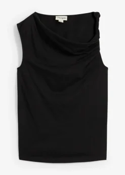 bonprix bonprix Top de punto ligero Negro New