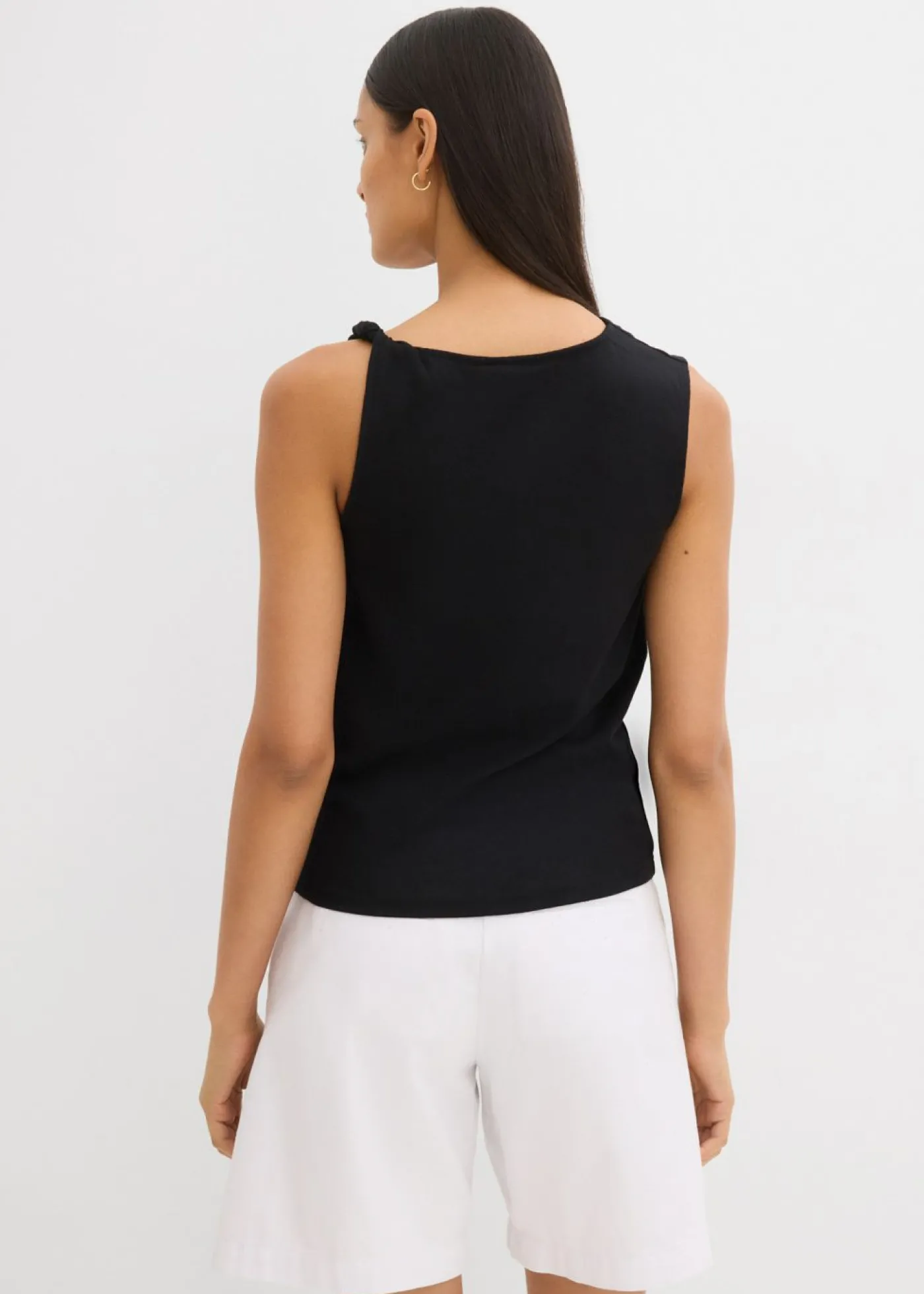 bonprix bonprix Top de punto ligero Negro New