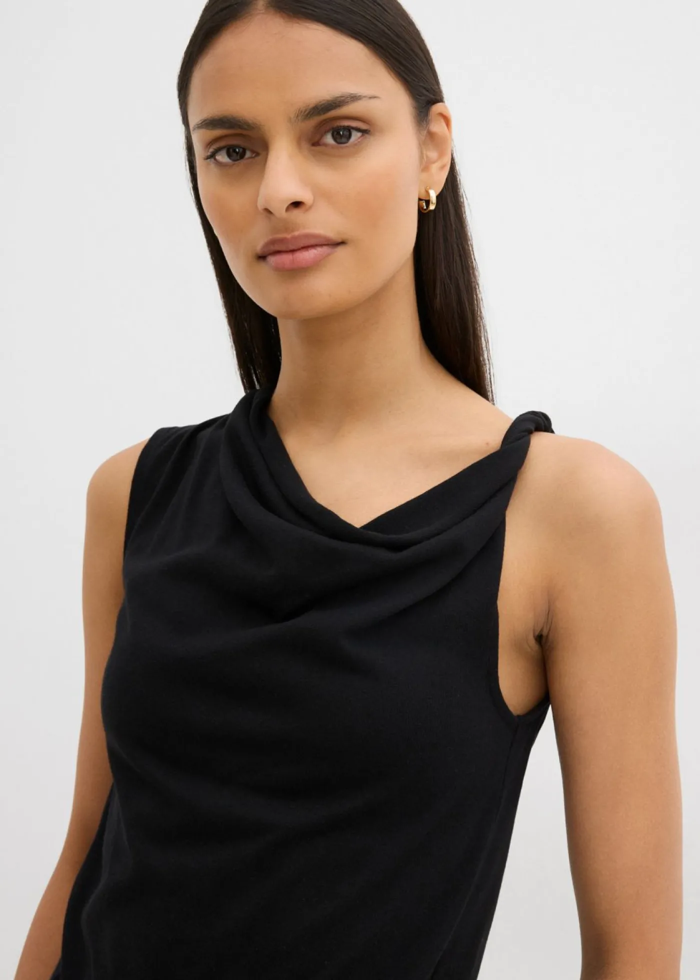 bonprix bonprix Top de punto ligero Negro New