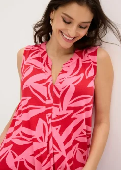 bonprix bonprix Top de suave mezcla de viscosa rojo / rosa caliente Outlet