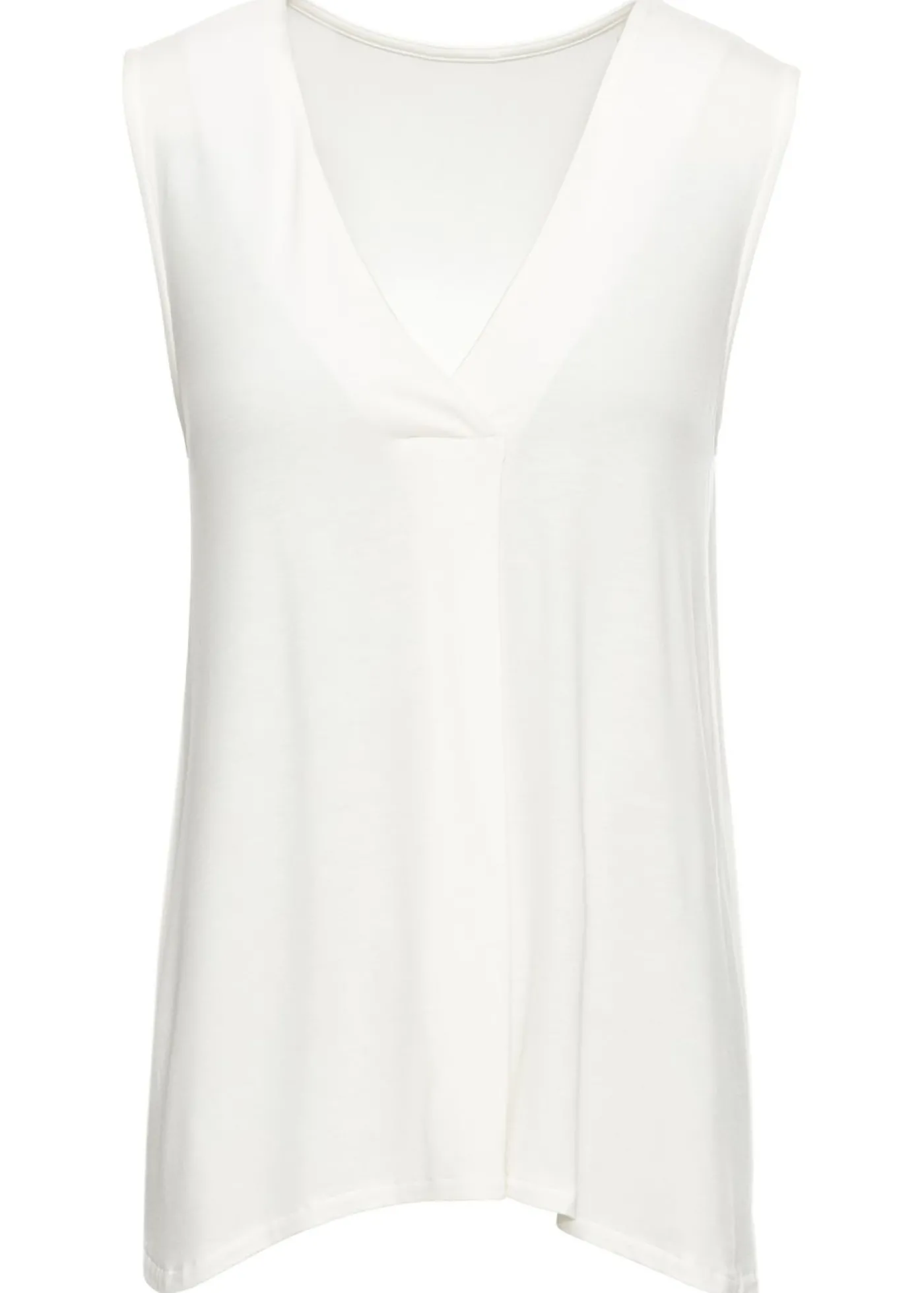bonprix bonprix Top de suave mezcla de viscosa Blanco lana Discount