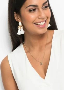 bonprix bonprix Top de suave mezcla de viscosa Blanco lana Discount