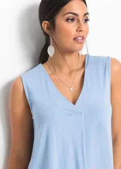 bonprix bonprix Top de suave mezcla de viscosa Azul claro Hot