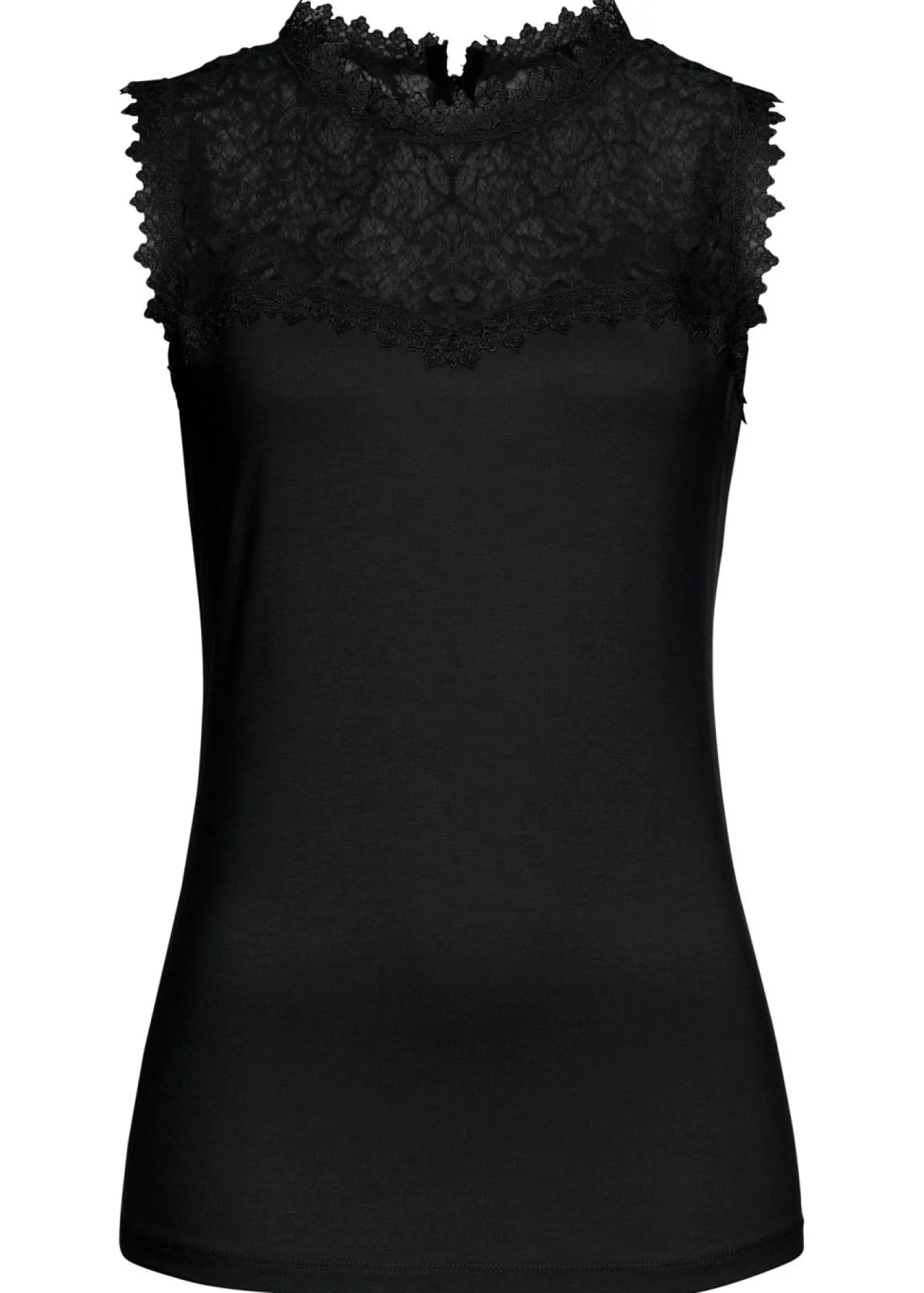 bonprix bonprix Top de suave mezcla de viscosa Negro Clearance