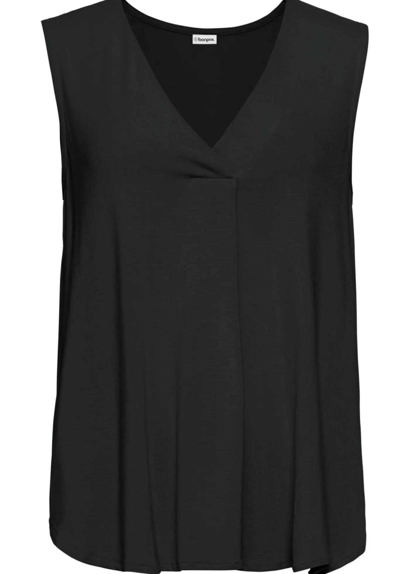 bonprix bonprix Top de suave mezcla de viscosa Negro Online