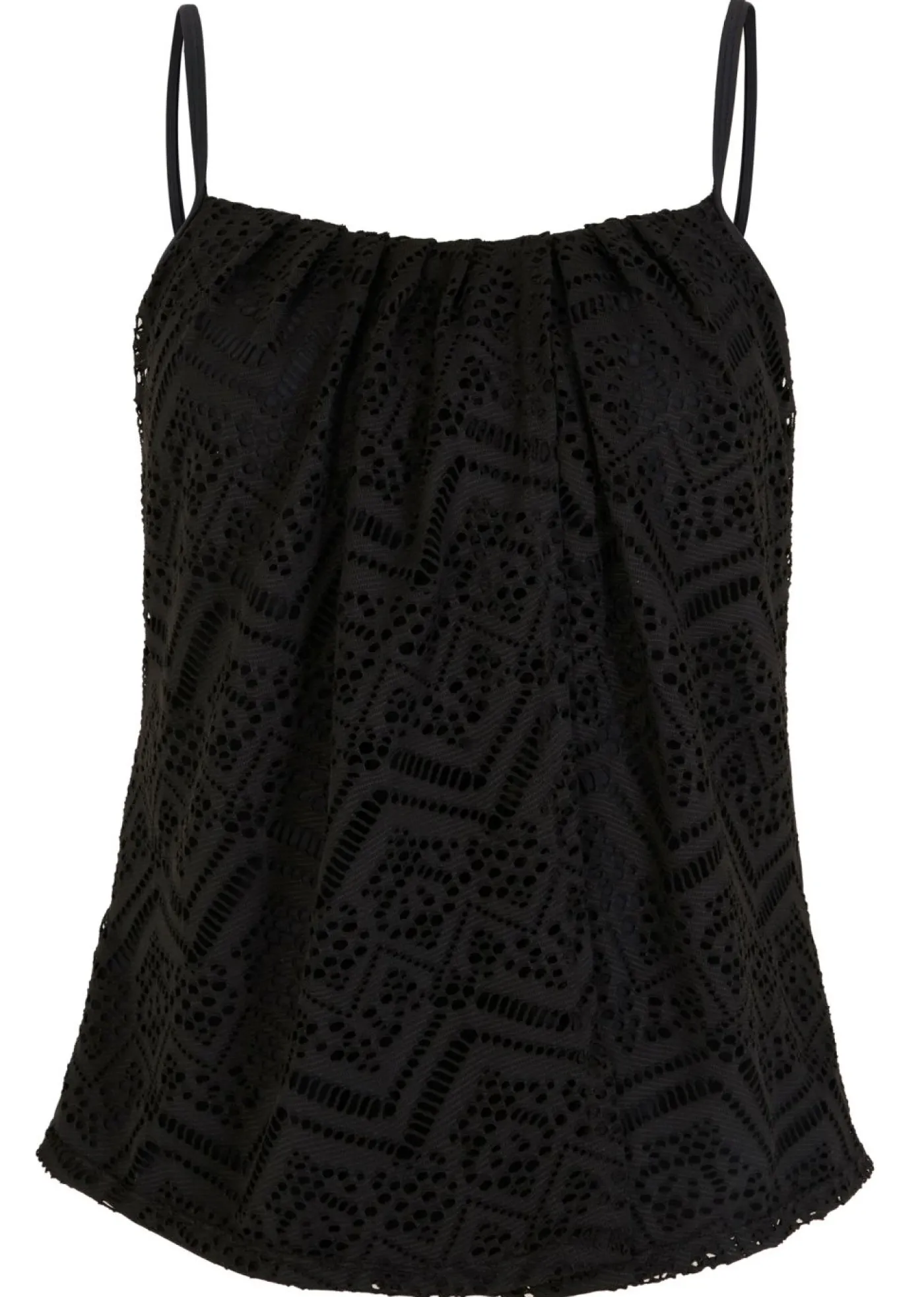 bonprix bonprix Top de tankini de encaje Negro Discount