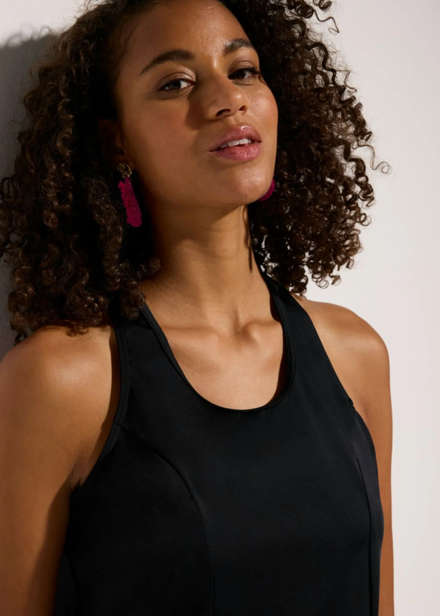 bonprix bonprix Top de tankini de secado rápido Negro Outlet