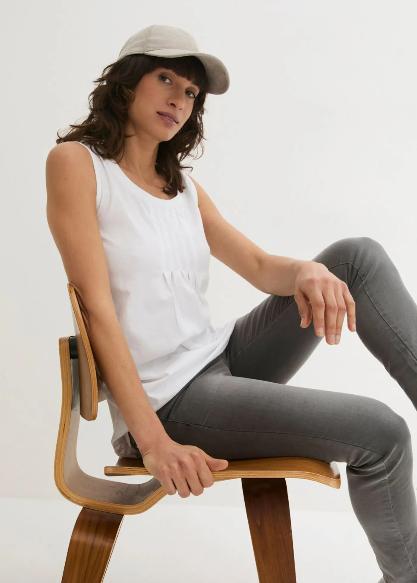 bonprix bonprix Top largo Blanco Hot