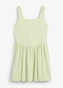 bonprix bonprix Top largo de mezcla de algodón elástico Salvia suave Outlet