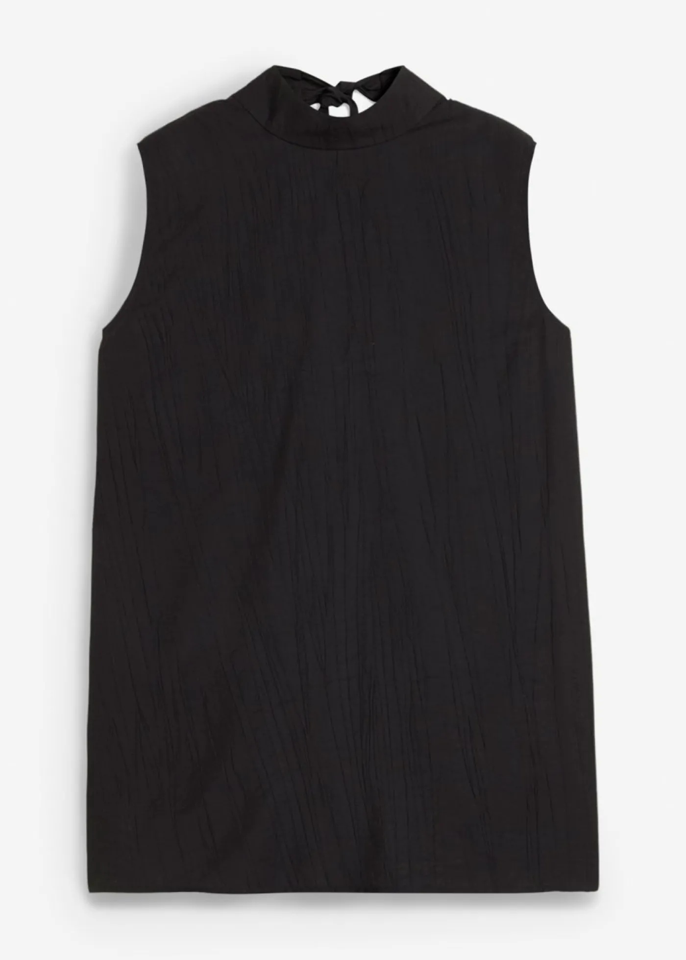 bonprix bonprix Top largo de mezcla de viscosa estructurada Negro Hot