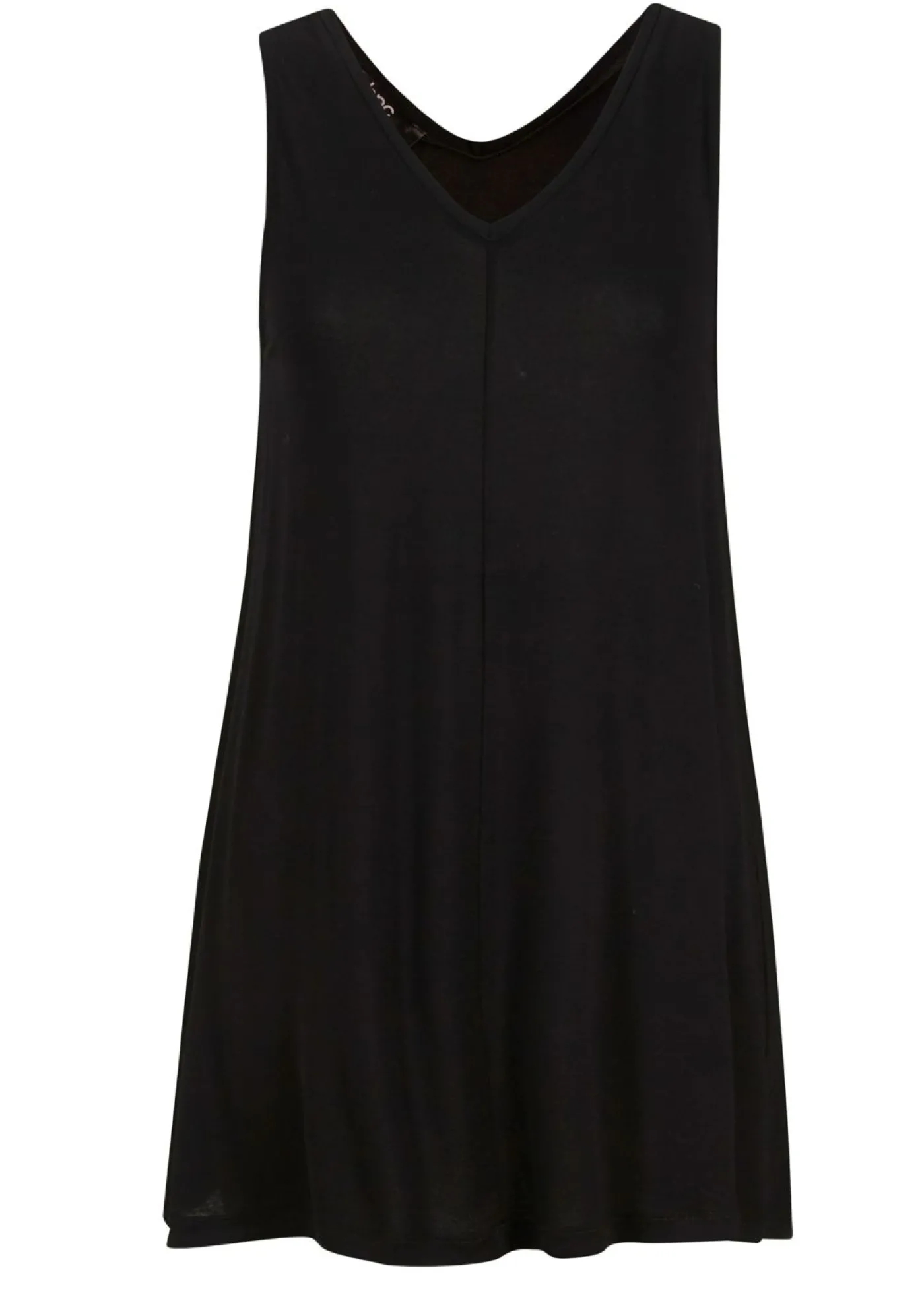 bonprix bonprix Top largo de mezcla de viscosa Negro Clearance