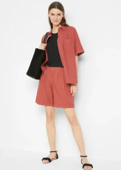bonprix bonprix Top largo de viscosa suave (2 unidades) Negro Hot