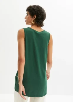 bonprix bonprix Top largo (2 unidades) verde oscuro/verde apio Clearance