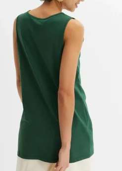 bonprix bonprix Top largo (2 unidades) verde oscuro/verde apio Clearance