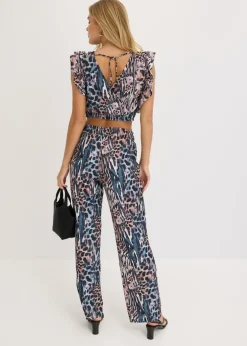bonprix bonprix Top y pantalón (2 piezas) Azul New