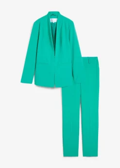 bonprix bonprix Traje con pantalón (2 piezas) Verde jade New