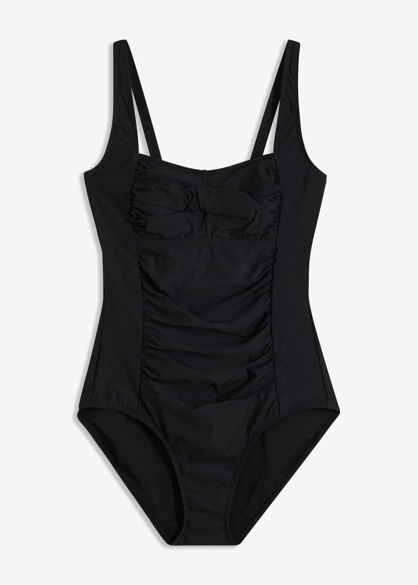 bonprix bonprix Traje de baño con efecto moldeador medio y aspecto cruzado Negro Sale