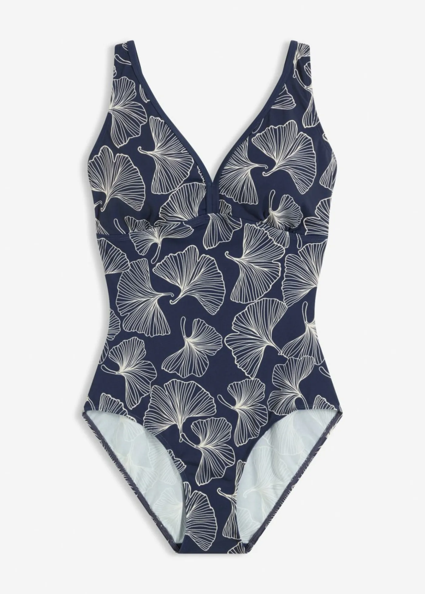 bonprix bonprix Traje de baño con escote en V Azul marino New