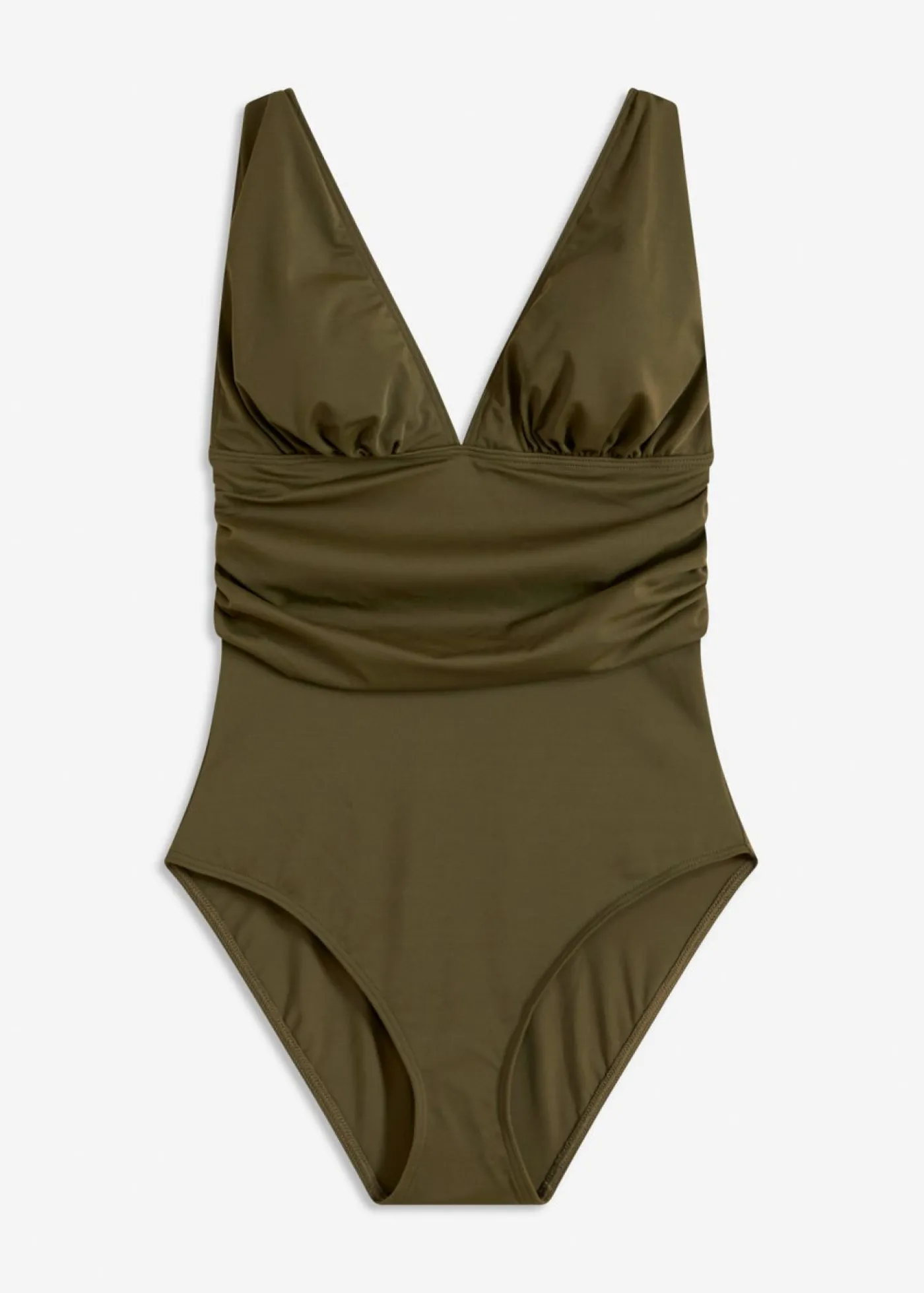 bonprix bonprix Traje de baño con escote en V Verde oliva oscuro Sale