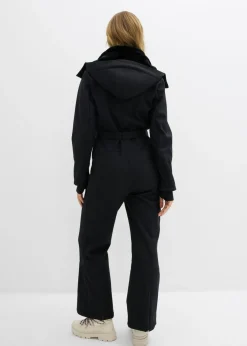 bonprix bonprix Traje de esquí de softshell con forro cálido y material impermeable Negro Best