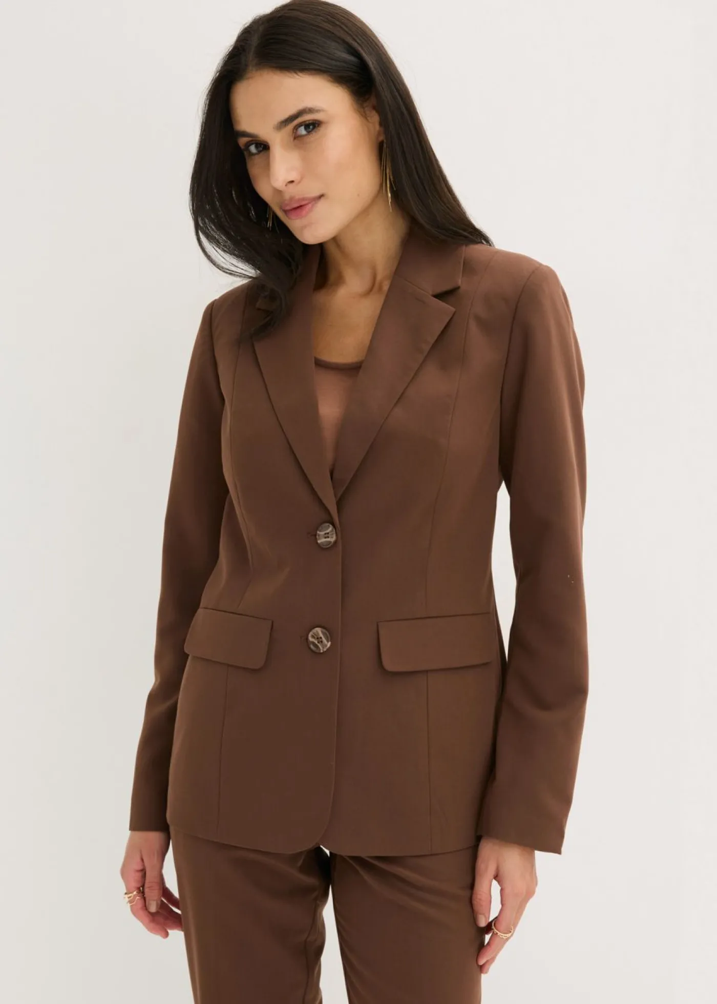 bonprix bonprix Traje de pantalón (2 piezas) marrón Discount