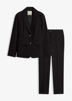 bonprix bonprix Traje de pantalón (2 piezas) Negro