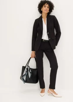 bonprix bonprix Traje de pantalón (2 piezas) Negro