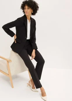 bonprix bonprix Traje de pantalón (2 piezas) Negro