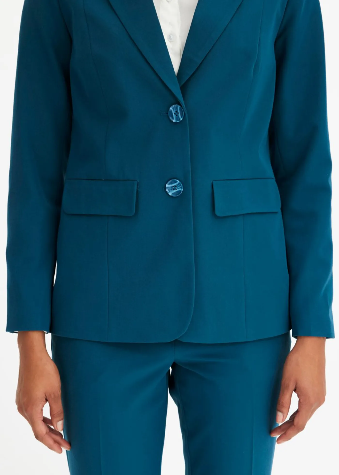 bonprix bonprix Traje de pantalón (2 piezas) Petróleo azul Outlet