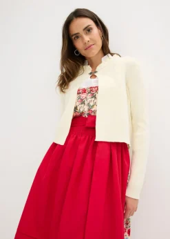 bonprix bonprix Traje tirolés con delantal bordado (2 piezas) Rojo de flores Best