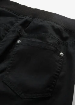 bonprix bonprix Treggings de sarga de mezcla de algodón elástica Negro Online