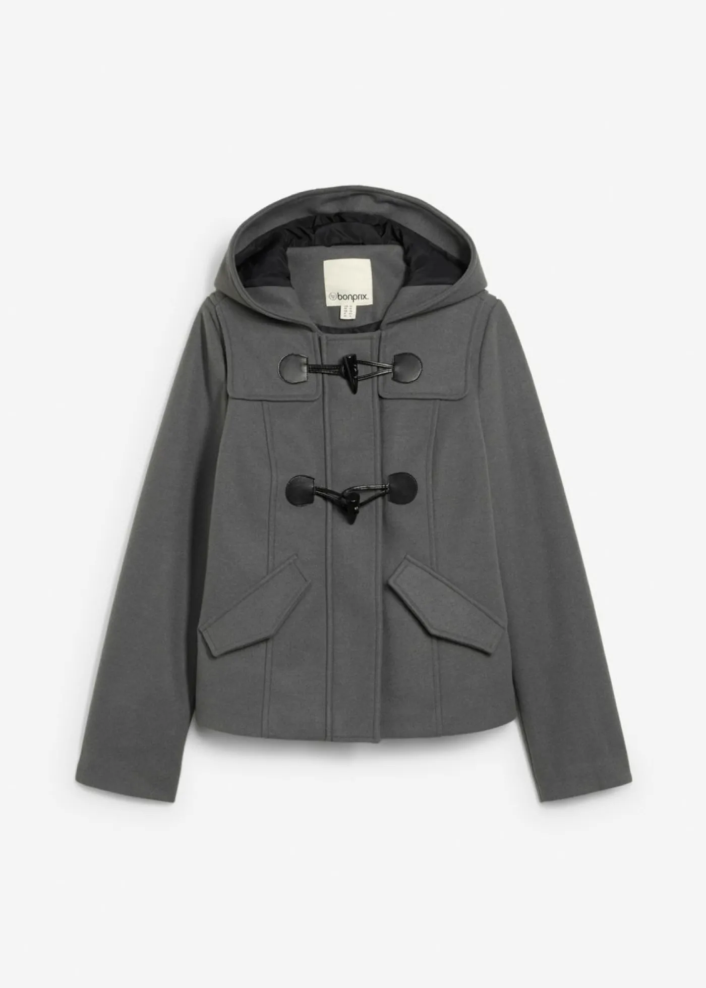 bonprix bonprix Trenca de imitación de lana antracita Discount