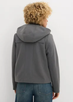 bonprix bonprix Trenca de imitación de lana antracita Discount