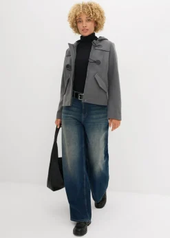 bonprix bonprix Trenca de imitación de lana antracita Discount