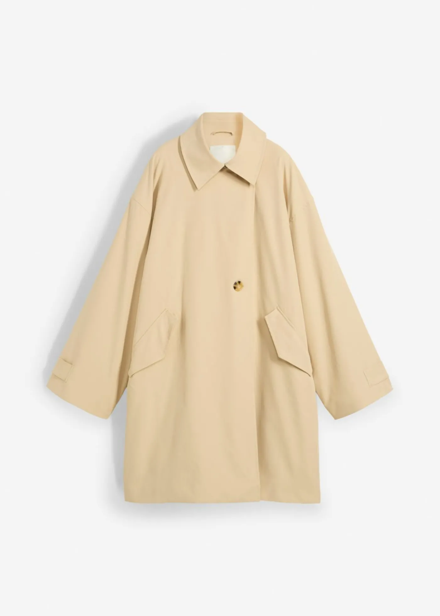 bonprix bonprix Trenca en corte A Beige verdoso Online