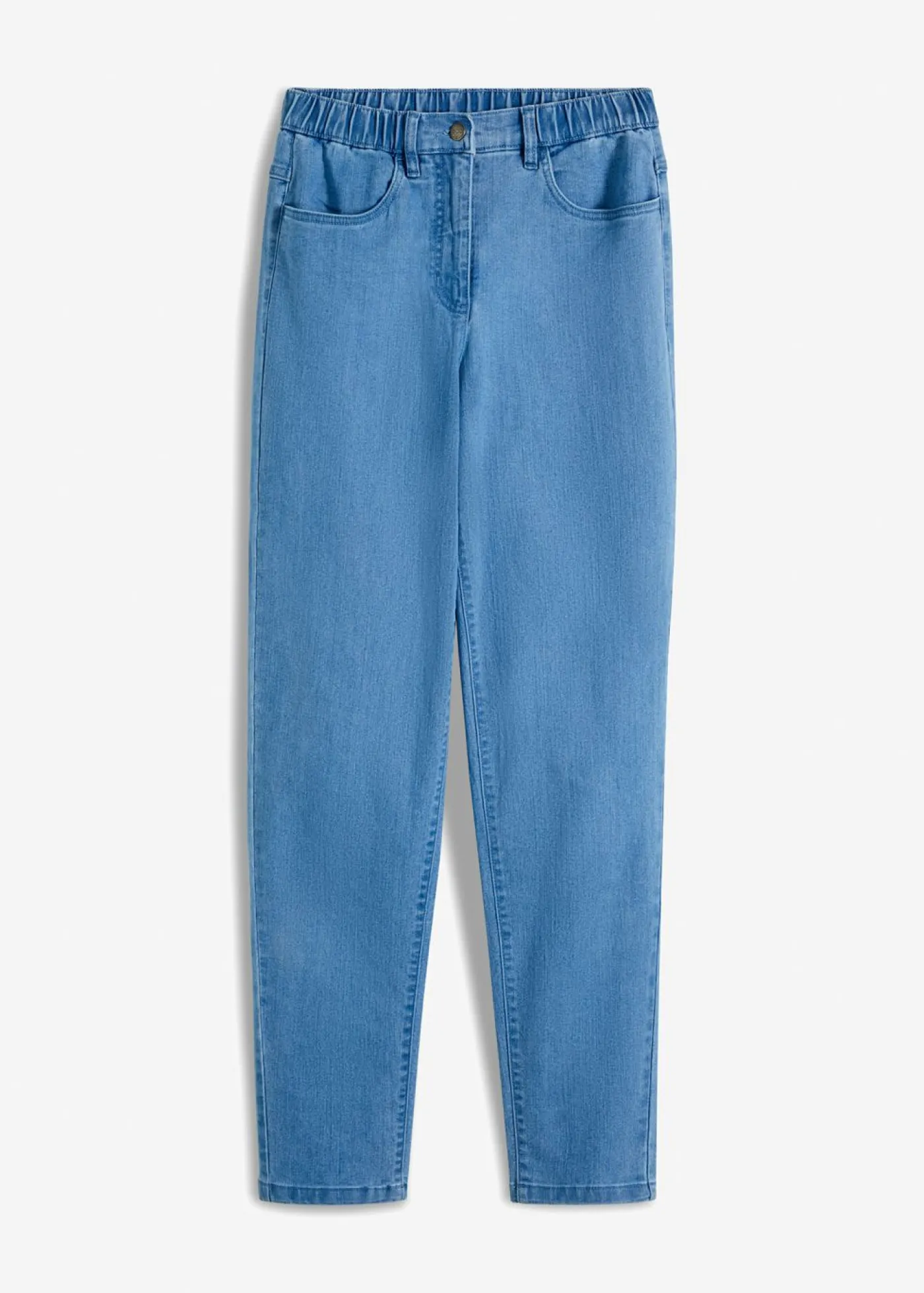 bonprix bonprix Vaquero mom, high waist, elásticos azul claro denim Discount