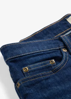 bonprix bonprix Vaqueros acampanados de talle medio azul oscuro denim usado Sale