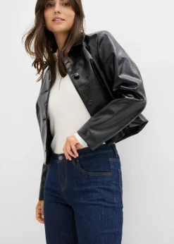bonprix bonprix Vaqueros acampanados de talle medio Azul oscuro denim Hot