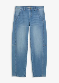 bonprix bonprix Vaqueros barrel, mid waist azul medio denim usado Online