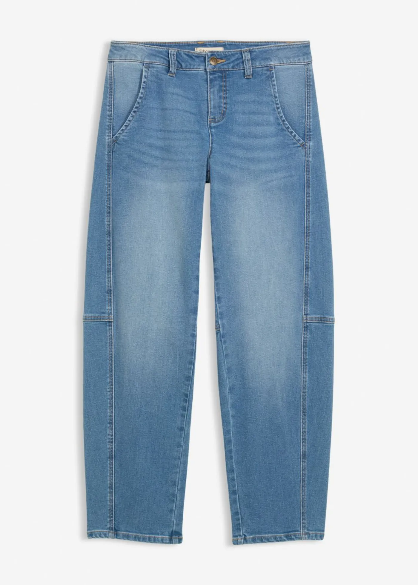 bonprix bonprix Vaqueros barrel, mid waist azul medio denim usado Online