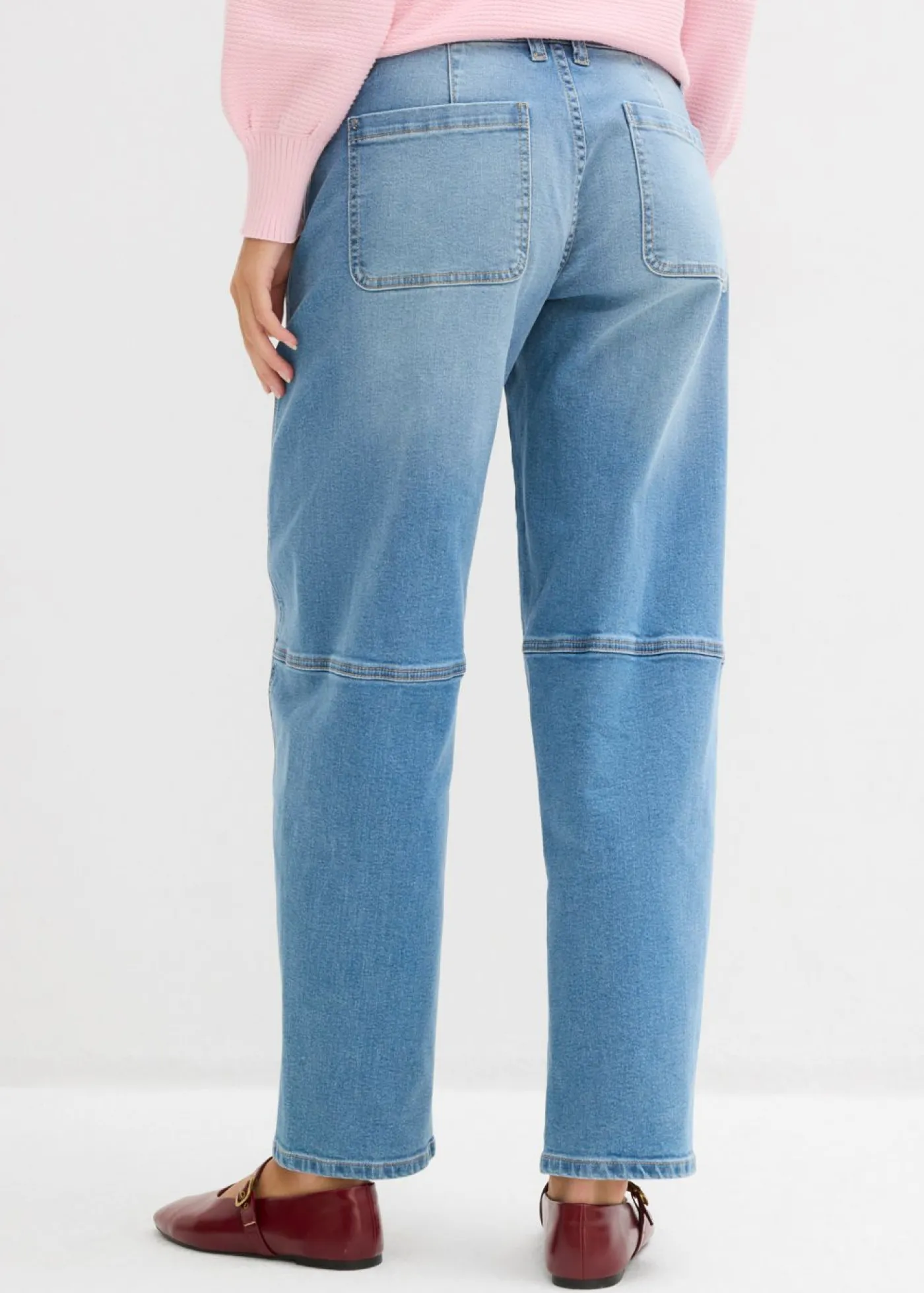 bonprix bonprix Vaqueros barrel, mid waist azul medio denim usado Online