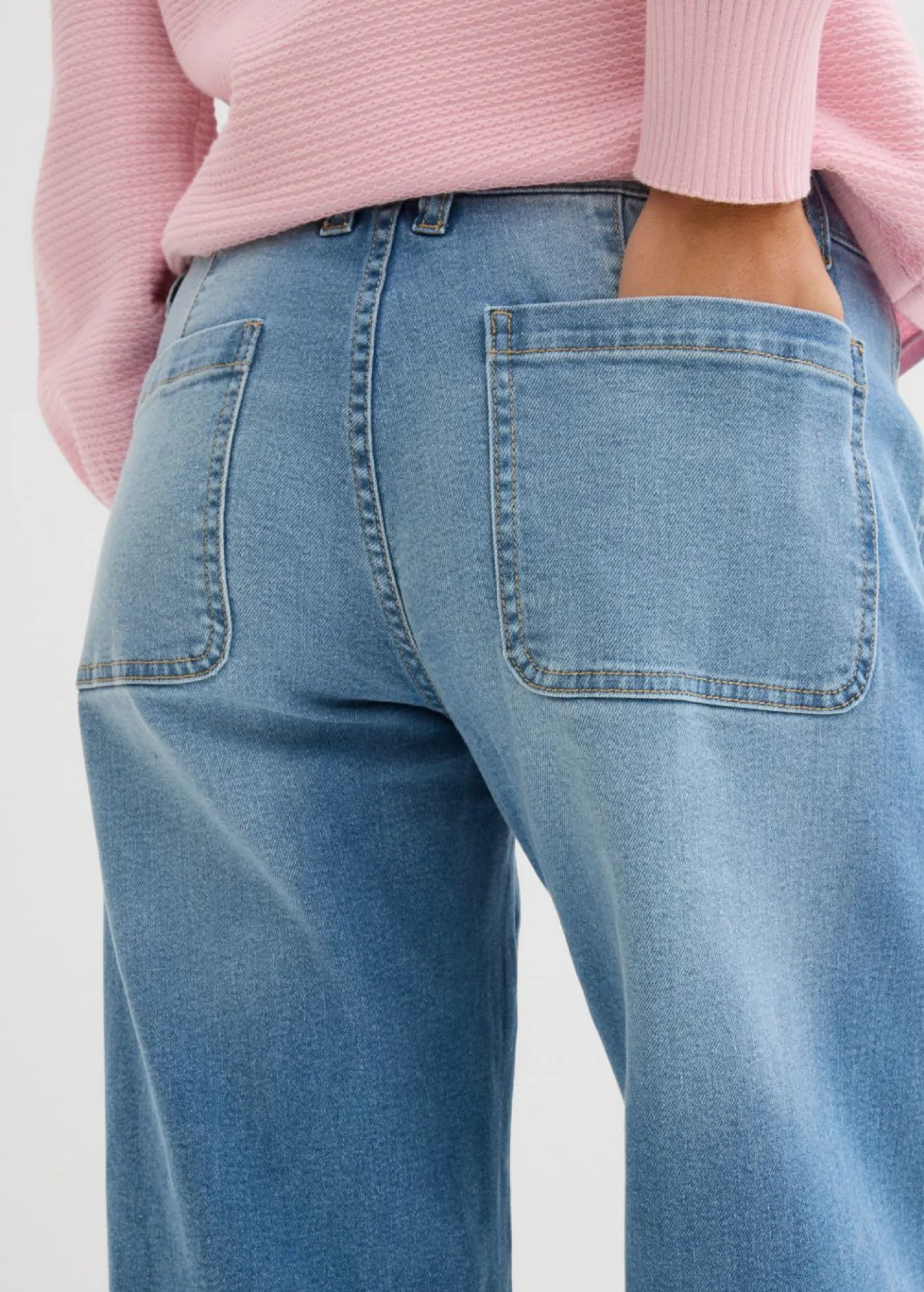bonprix bonprix Vaqueros barrel, mid waist azul medio denim usado Online