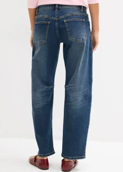 bonprix bonprix Vaqueros barrel, mid waist azul oscuro denim usado New