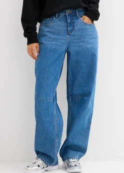 bonprix bonprix Vaqueros barrel, mid waist azul medio denim usado New