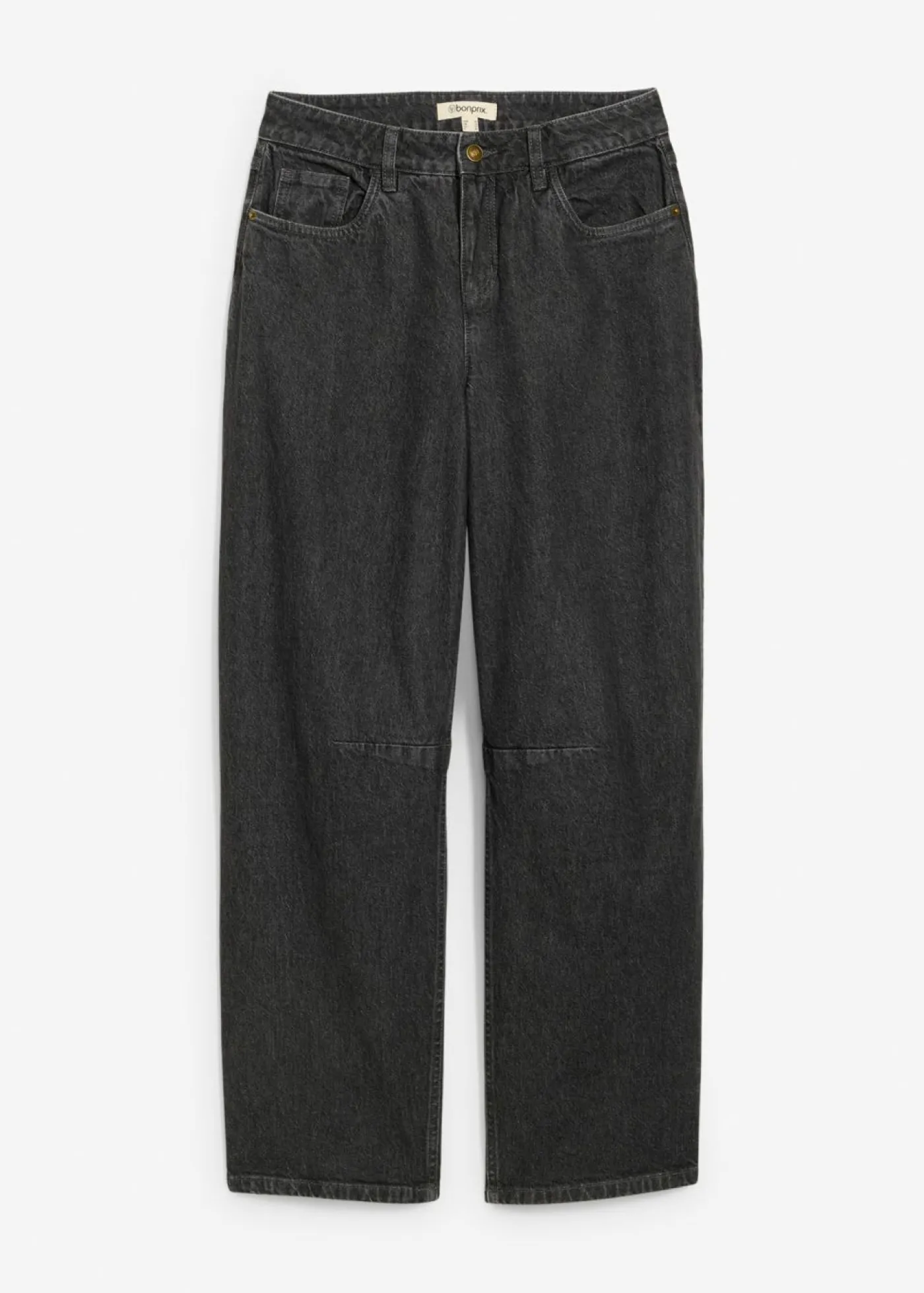 bonprix bonprix Vaqueros barrel, mid waist denim gris oscuro usado Clearance