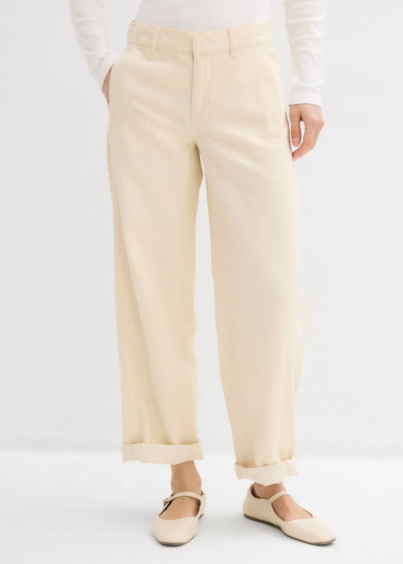 bonprix bonprix Vaqueros barrel, mid waist Sin teñir