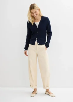 bonprix bonprix Vaqueros barrel, mid waist Sin teñir
