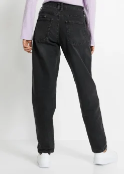 bonprix bonprix Vaqueros barrel, mid waist, elástico denim negro Best